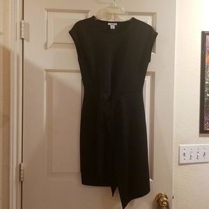 Small Black Professional Short Asymmetrical Dress